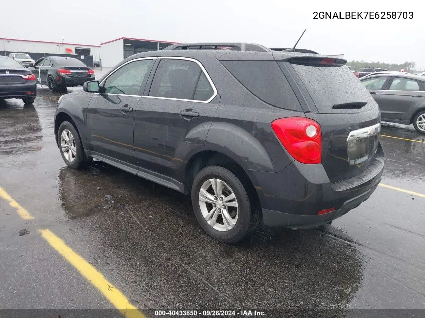 2014 Chevrolet Equinox Lt VIN: 2GNALBEK7E6258703 Lot: 40433850