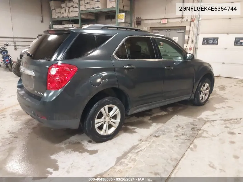 2014 Chevrolet Equinox 2Lt VIN: 2GNFLGEK4E6354744 Lot: 40438085