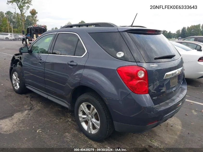 2014 Chevrolet Equinox Lt VIN: 2GNFLFEK0E6333643 Lot: 40439279