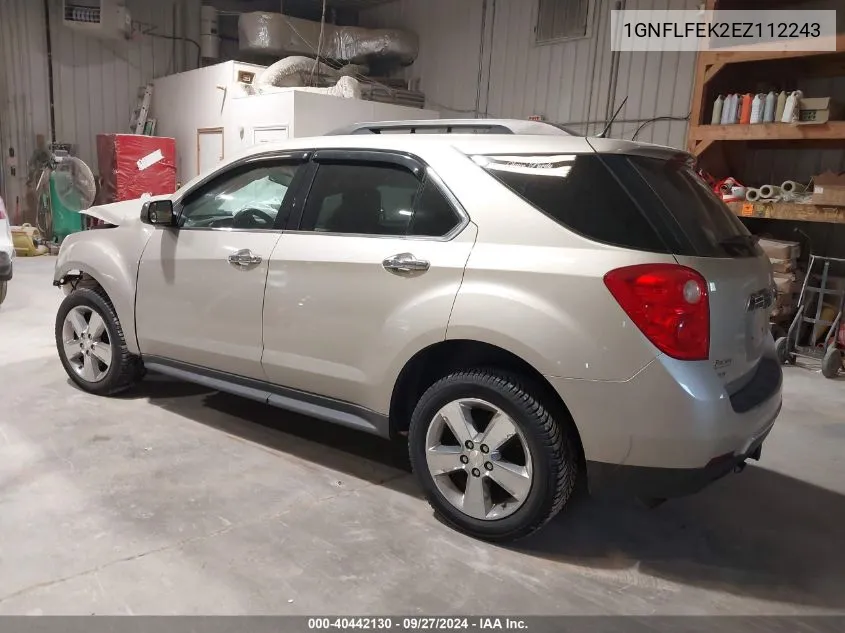 1GNFLFEK2EZ112243 2014 Chevrolet Equinox 1Lt