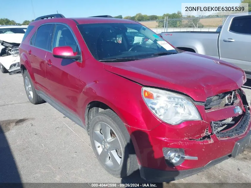 2014 Chevrolet Equinox Lt VIN: 2GNFLGEK0E6305539 Lot: 40442598