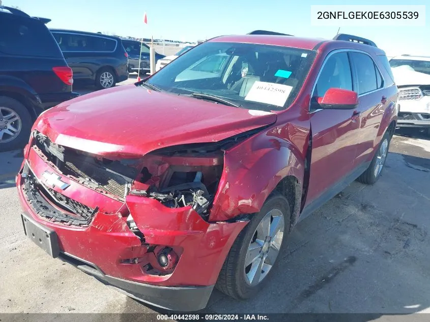 2014 Chevrolet Equinox Lt VIN: 2GNFLGEK0E6305539 Lot: 40442598