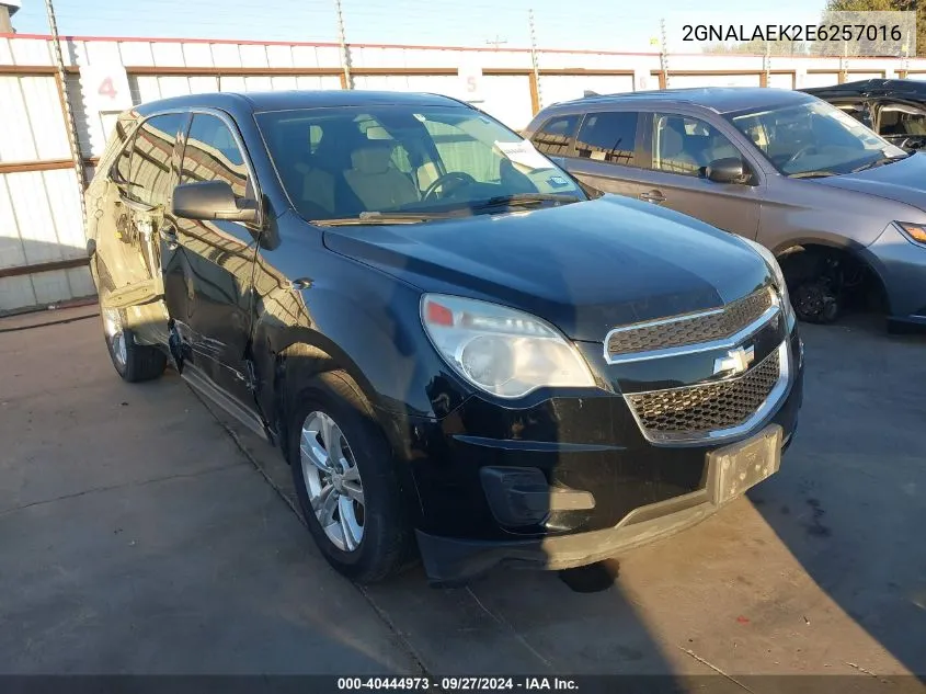 2014 Chevrolet Equinox Ls VIN: 2GNALAEK2E6257016 Lot: 40444973