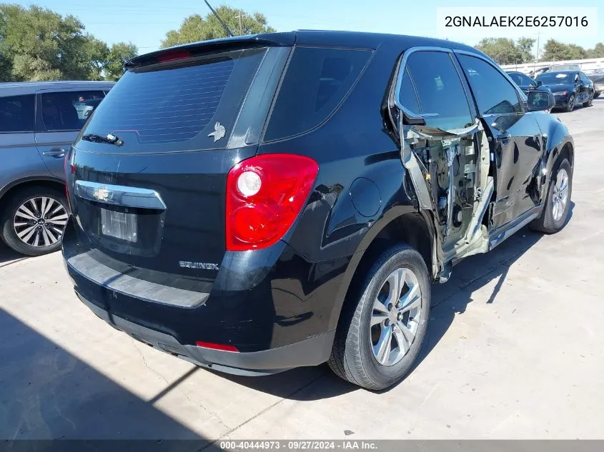 2014 Chevrolet Equinox Ls VIN: 2GNALAEK2E6257016 Lot: 40444973