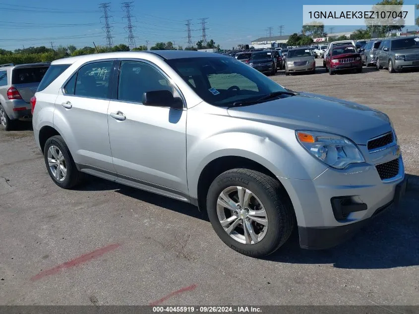 2014 Chevrolet Equinox Ls VIN: 1GNALAEK3EZ107047 Lot: 40455919