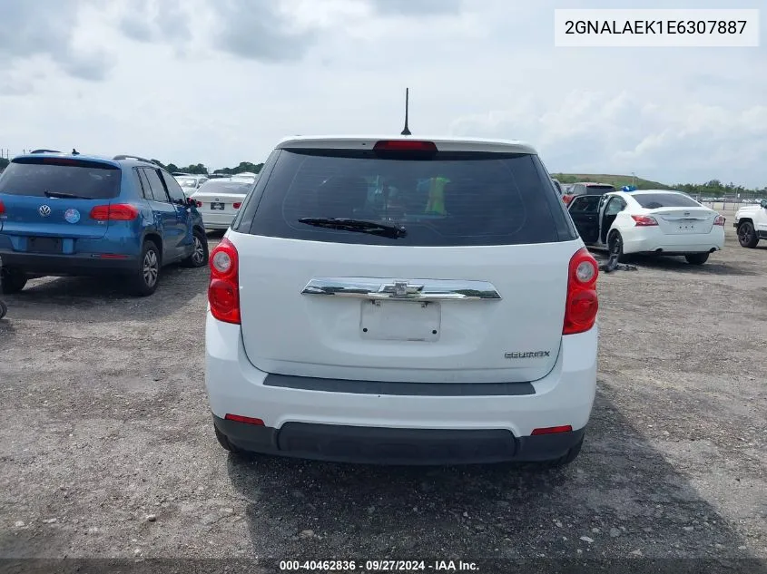 2GNALAEK1E6307887 2014 Chevrolet Equinox Ls