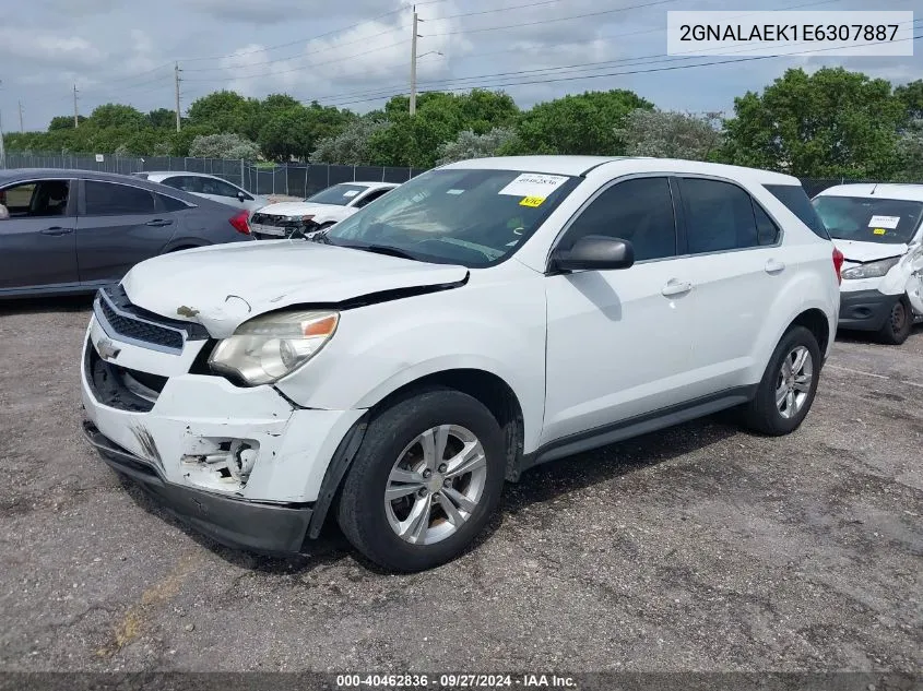 2GNALAEK1E6307887 2014 Chevrolet Equinox Ls