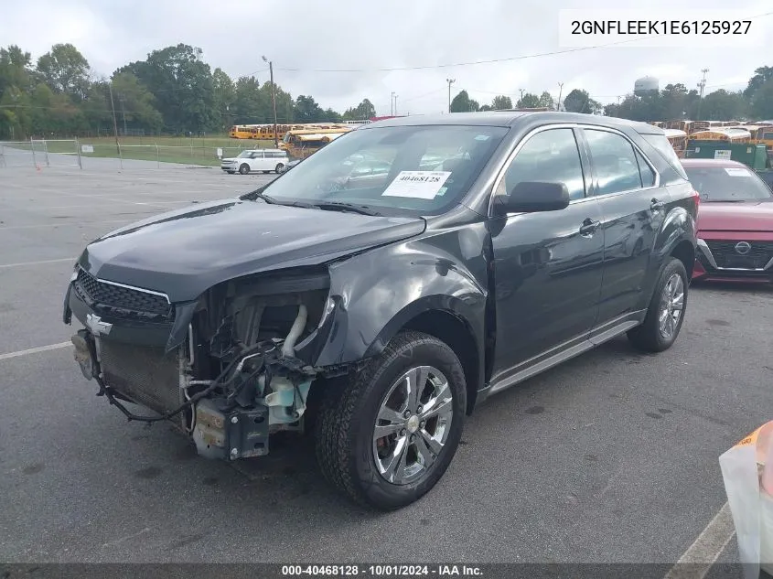 2014 Chevrolet Equinox Ls VIN: 2GNFLEEK1E6125927 Lot: 40468128