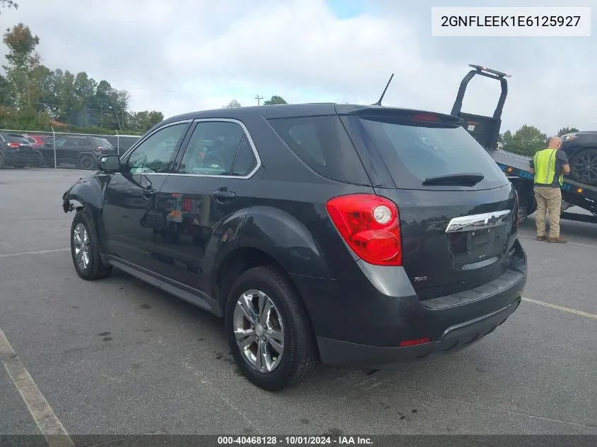 2014 Chevrolet Equinox Ls VIN: 2GNFLEEK1E6125927 Lot: 40468128