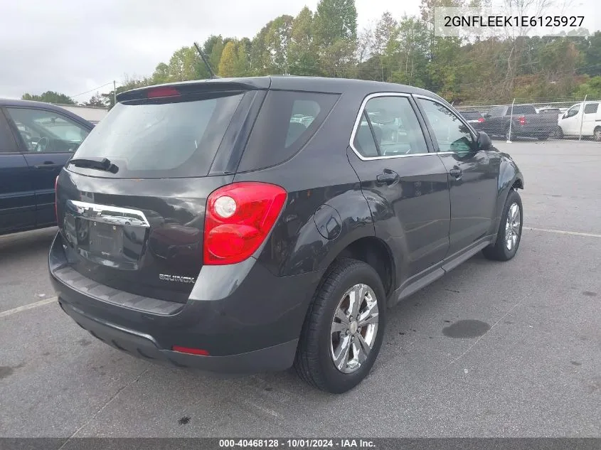 2014 Chevrolet Equinox Ls VIN: 2GNFLEEK1E6125927 Lot: 40468128