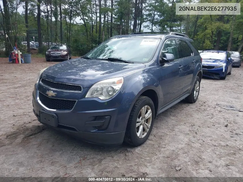 2014 Chevrolet Equinox Lt VIN: 2GNALBEK2E6277935 Lot: 40470012