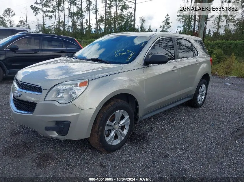 2014 Chevrolet Equinox Ls VIN: 2GNALAEK9E6351832 Lot: 40518605