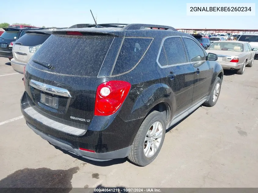 2014 Chevrolet Equinox 1Lt VIN: 2GNALBEK8E6260234 Lot: 40541219