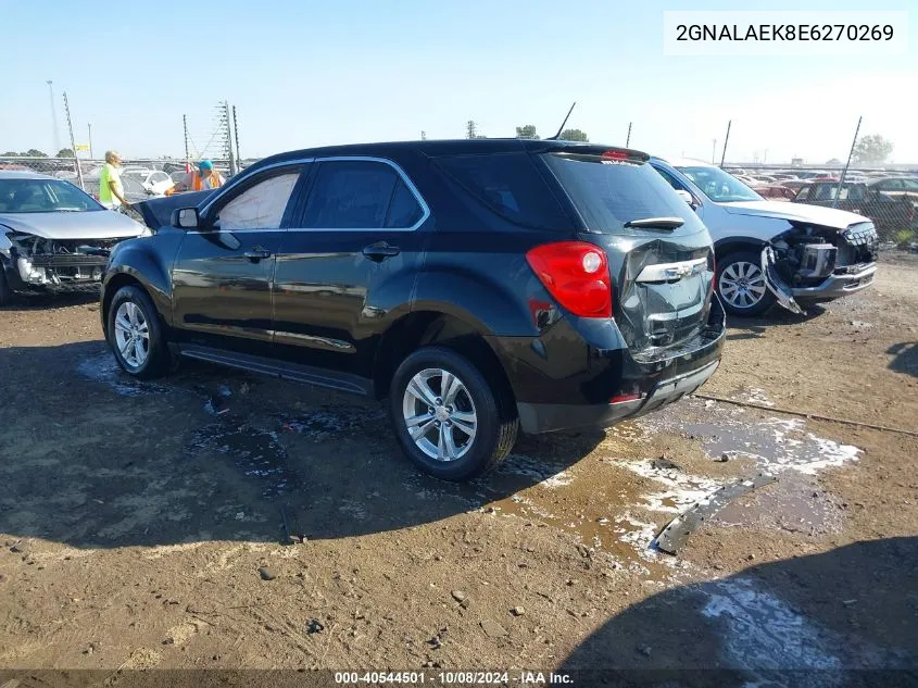 2014 Chevrolet Equinox Ls VIN: 2GNALAEK8E6270269 Lot: 40544501