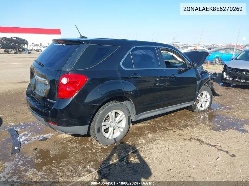 2014 Chevrolet Equinox Ls VIN: 2GNALAEK8E6270269 Lot: 40544501