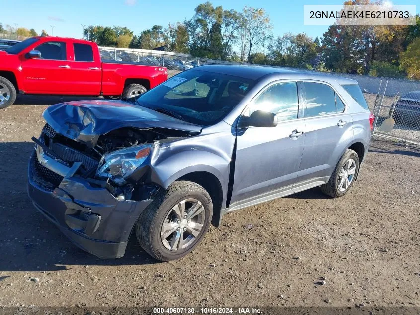 2014 Chevrolet Equinox Ls VIN: 2GNALAEK4E6210733 Lot: 40607130