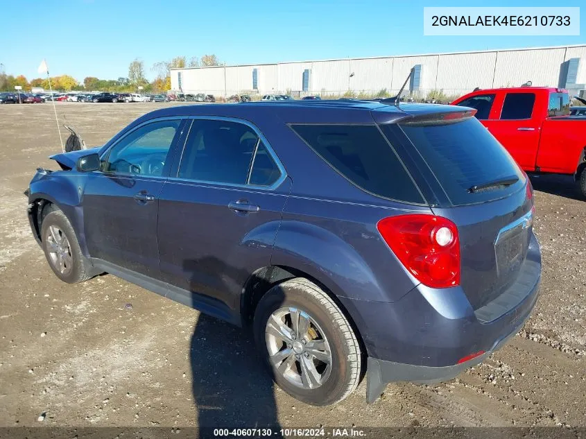 2014 Chevrolet Equinox Ls VIN: 2GNALAEK4E6210733 Lot: 40607130