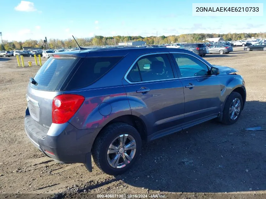 2014 Chevrolet Equinox Ls VIN: 2GNALAEK4E6210733 Lot: 40607130