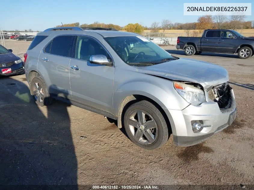 2014 Chevrolet Equinox Ltz VIN: 2GNALDEK8E6226337 Lot: 40612152