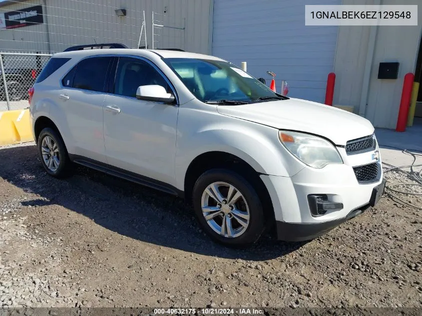 2014 Chevrolet Equinox 1Lt VIN: 1GNALBEK6EZ129548 Lot: 40632175