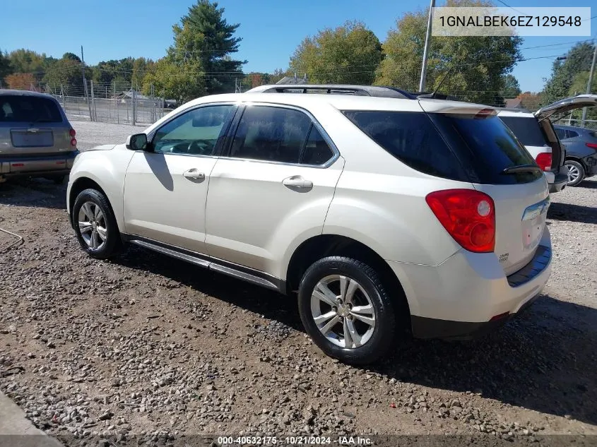 2014 Chevrolet Equinox 1Lt VIN: 1GNALBEK6EZ129548 Lot: 40632175