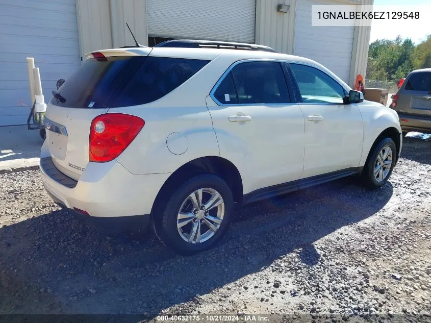 2014 Chevrolet Equinox 1Lt VIN: 1GNALBEK6EZ129548 Lot: 40632175