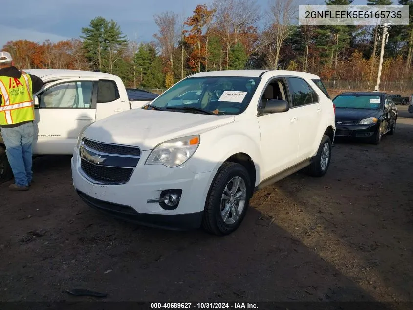 2014 Chevrolet Equinox Ls VIN: 2GNFLEEK5E6165735 Lot: 40689627