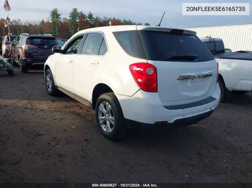 2014 Chevrolet Equinox Ls VIN: 2GNFLEEK5E6165735 Lot: 40689627