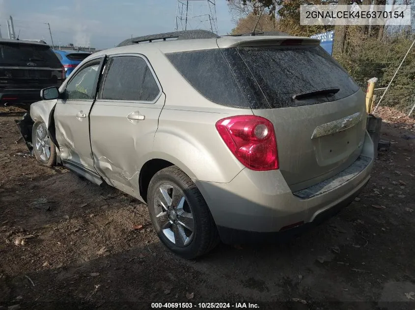 2014 Chevrolet Equinox Lt VIN: 2GNALCEK4E6370154 Lot: 40691503