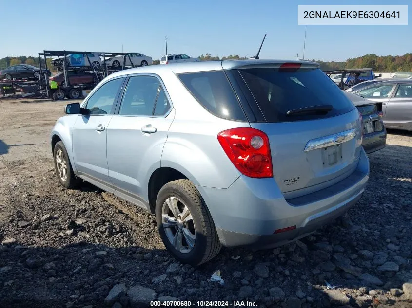 2014 Chevrolet Equinox Ls VIN: 2GNALAEK9E6304641 Lot: 40700680