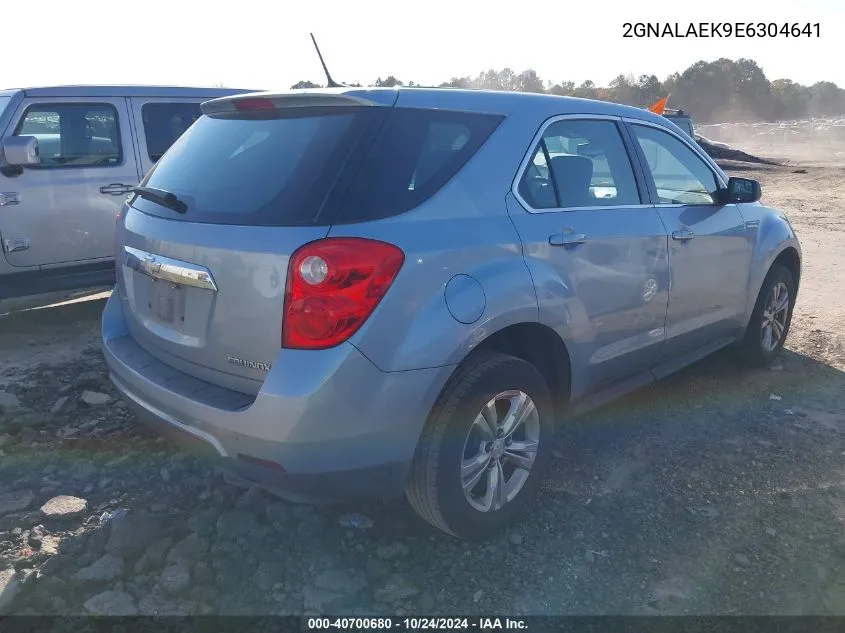 2014 Chevrolet Equinox Ls VIN: 2GNALAEK9E6304641 Lot: 40700680