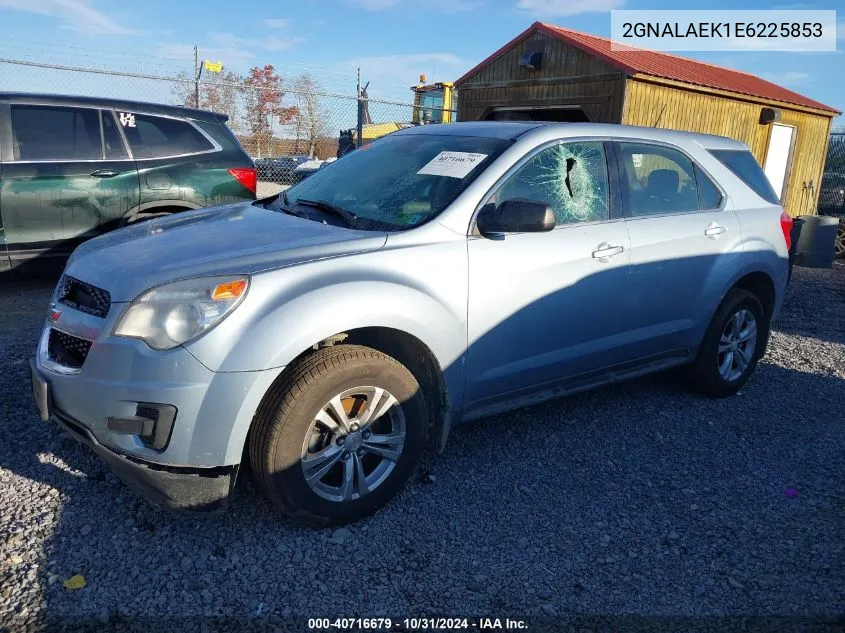 2014 Chevrolet Equinox Ls VIN: 2GNALAEK1E6225853 Lot: 40716679