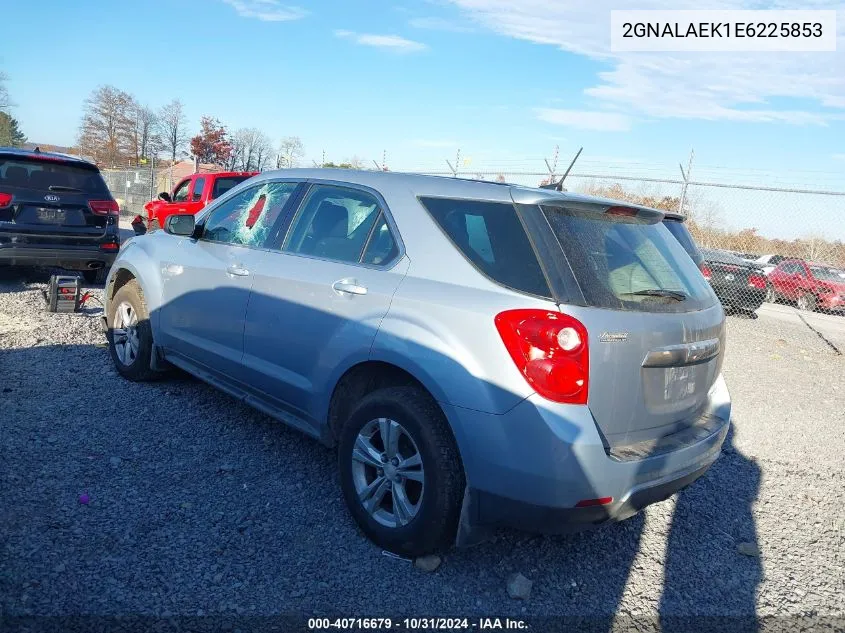 2014 Chevrolet Equinox Ls VIN: 2GNALAEK1E6225853 Lot: 40716679