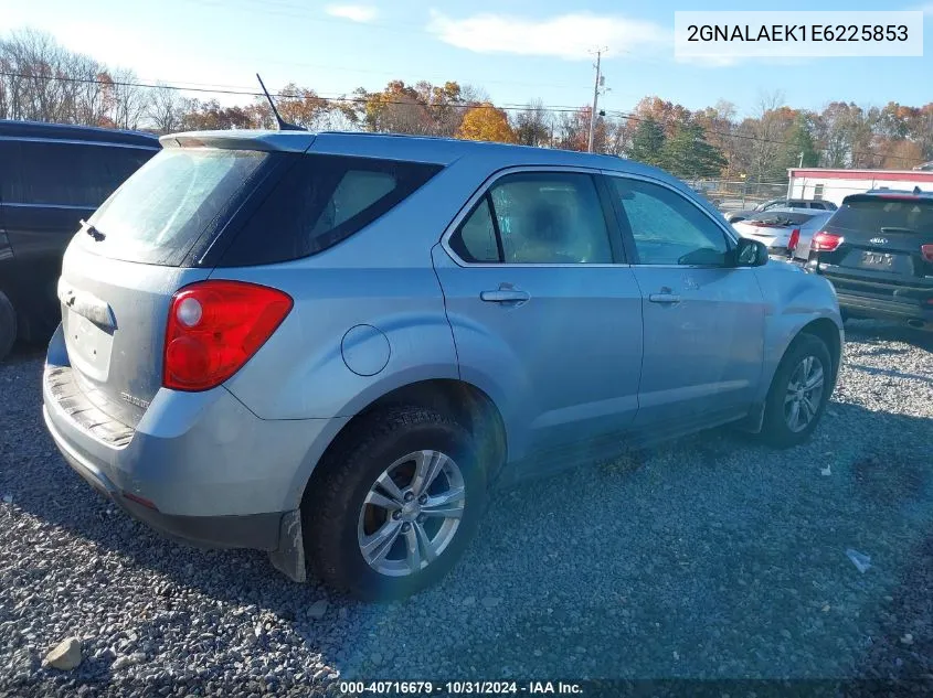 2014 Chevrolet Equinox Ls VIN: 2GNALAEK1E6225853 Lot: 40716679