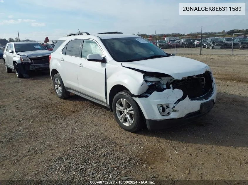 2014 Chevrolet Equinox 2Lt VIN: 2GNALCEK8E6311589 Lot: 40732877