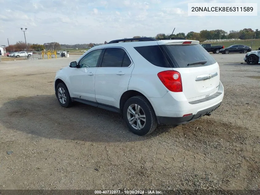 2014 Chevrolet Equinox 2Lt VIN: 2GNALCEK8E6311589 Lot: 40732877