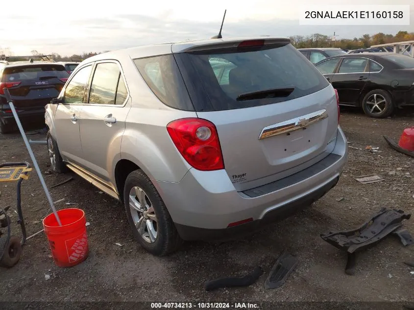 2GNALAEK1E1160158 2014 Chevrolet Equinox Ls