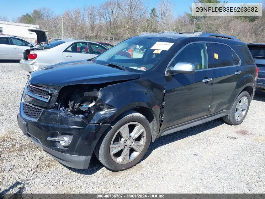 2014 Chevrolet Equinox Ltz VIN: 2GNFLDE33E6263682 Lot: 40736767