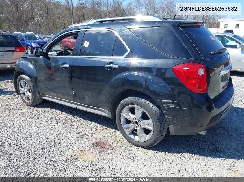 2014 Chevrolet Equinox Ltz VIN: 2GNFLDE33E6263682 Lot: 40736767