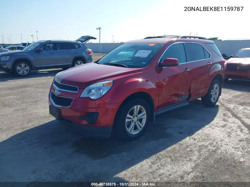 2014 Chevrolet Equinox 1Lt VIN: 2GNALBEK8E1159787 Lot: 40738575