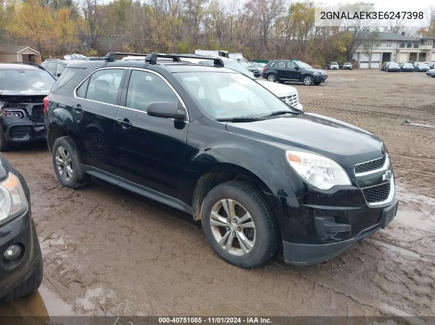 2014 Chevrolet Equinox Ls VIN: 2GNALAEK3E6247398 Lot: 40751085