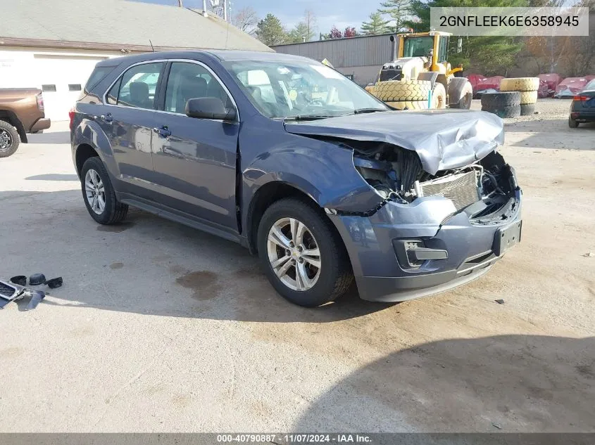 2GNFLEEK6E6358945 2014 Chevrolet Equinox Ls