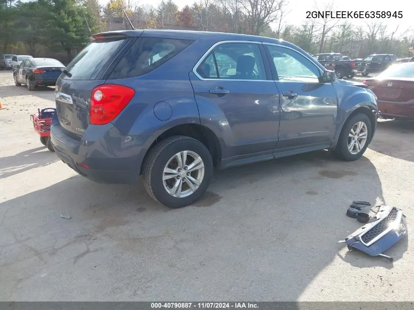 2GNFLEEK6E6358945 2014 Chevrolet Equinox Ls