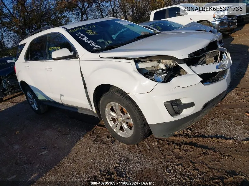 2014 Chevrolet Equinox 1Lt VIN: 2GNALBEK6E6371736 Lot: 40795169