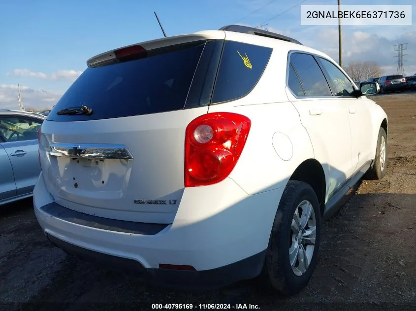 2014 Chevrolet Equinox 1Lt VIN: 2GNALBEK6E6371736 Lot: 40795169