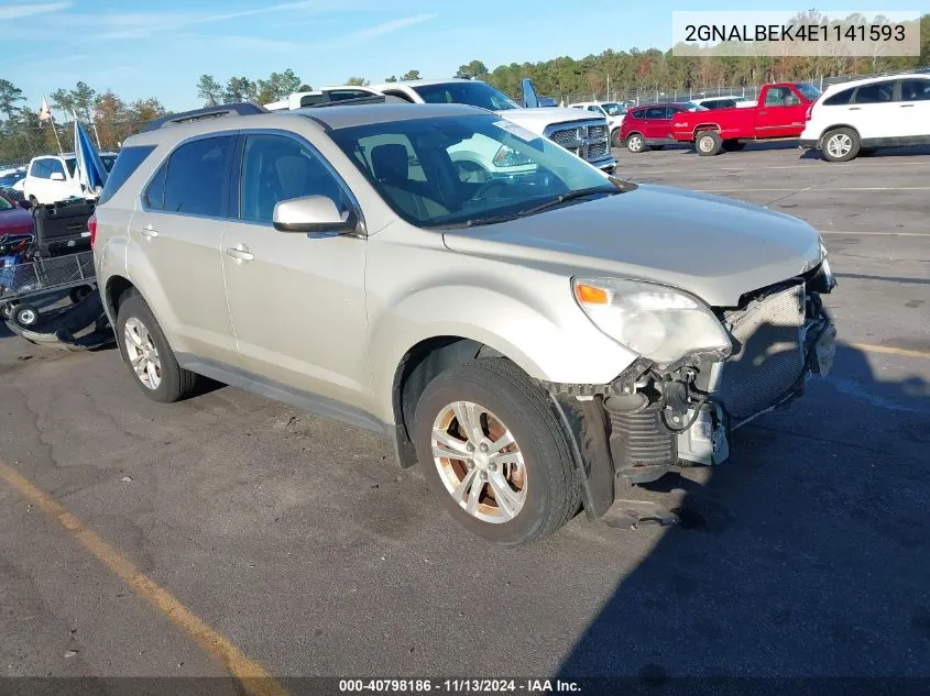 2014 Chevrolet Equinox 1Lt VIN: 2GNALBEK4E1141593 Lot: 40798186