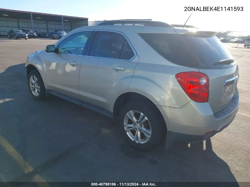 2014 Chevrolet Equinox 1Lt VIN: 2GNALBEK4E1141593 Lot: 40798186