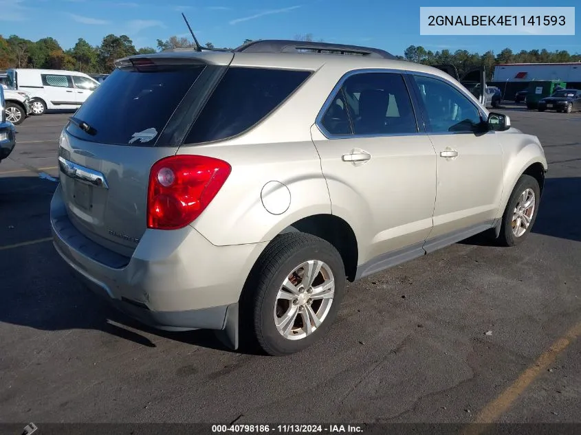 2014 Chevrolet Equinox 1Lt VIN: 2GNALBEK4E1141593 Lot: 40798186