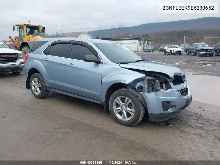 2014 Chevrolet Equinox Ls VIN: 2GNFLEEK9E6230652 Lot: 40798345