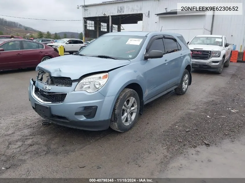 2014 Chevrolet Equinox Ls VIN: 2GNFLEEK9E6230652 Lot: 40798345